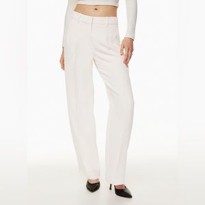 ARITZIA WILFRD EFFORTLESS PANTS - LIGHT BIRCH